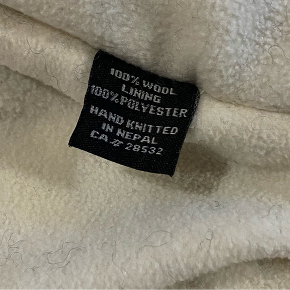 BALTA Vintage 100% wool fisherman grandpa core thick aztec sweater - Picture 5 of 13